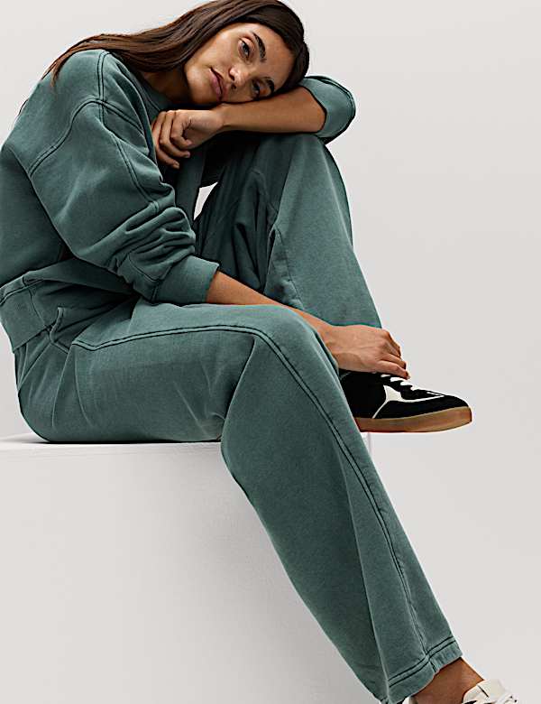 Pure Cotton Slouchy Relaxed Joggers - GR