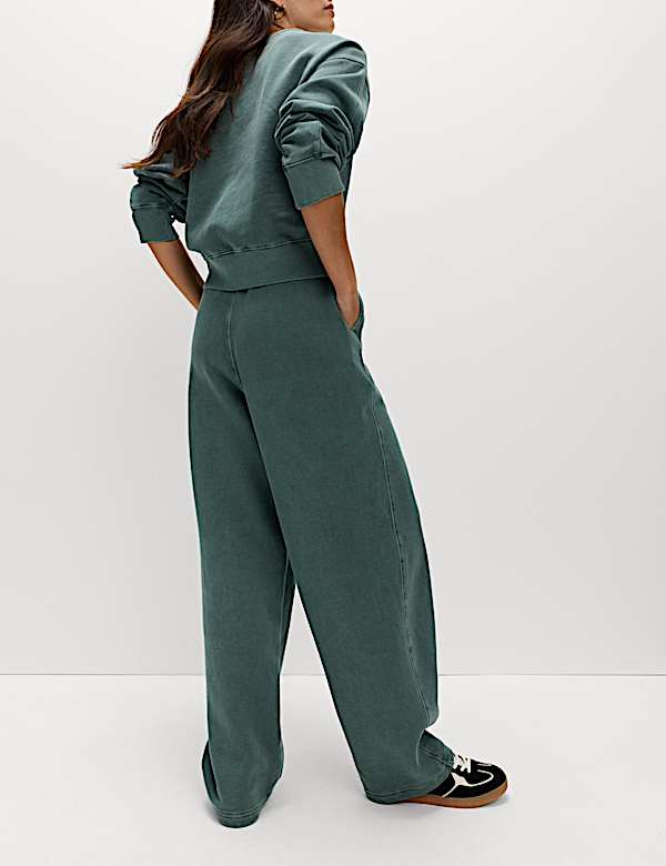 Ruimvallende joggingbroek van puur katoen - BE