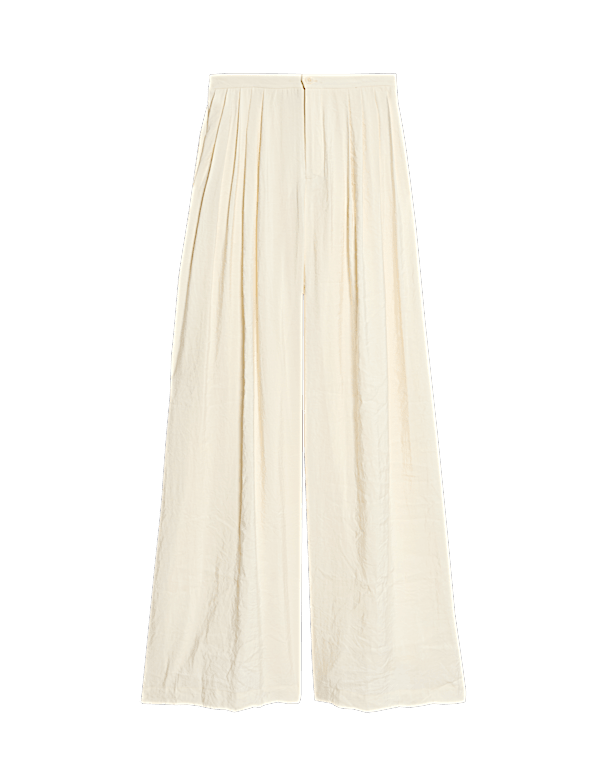 Pleated Palazzo Trousers