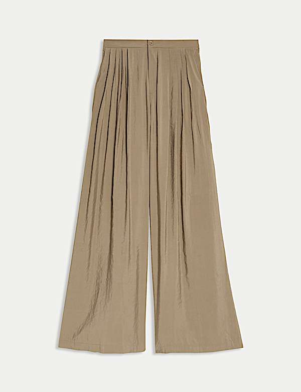 Pleated Palazzo Trousers - LT