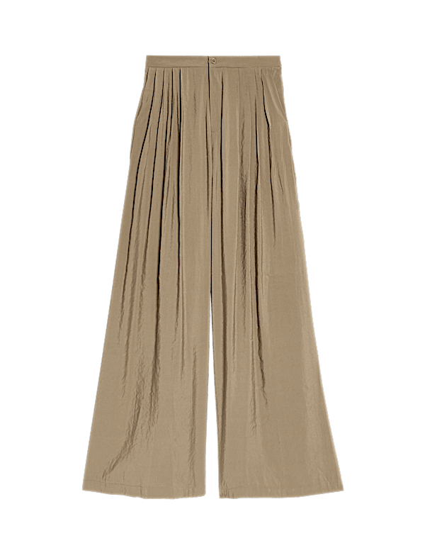 Pleated Palazzo Trousers