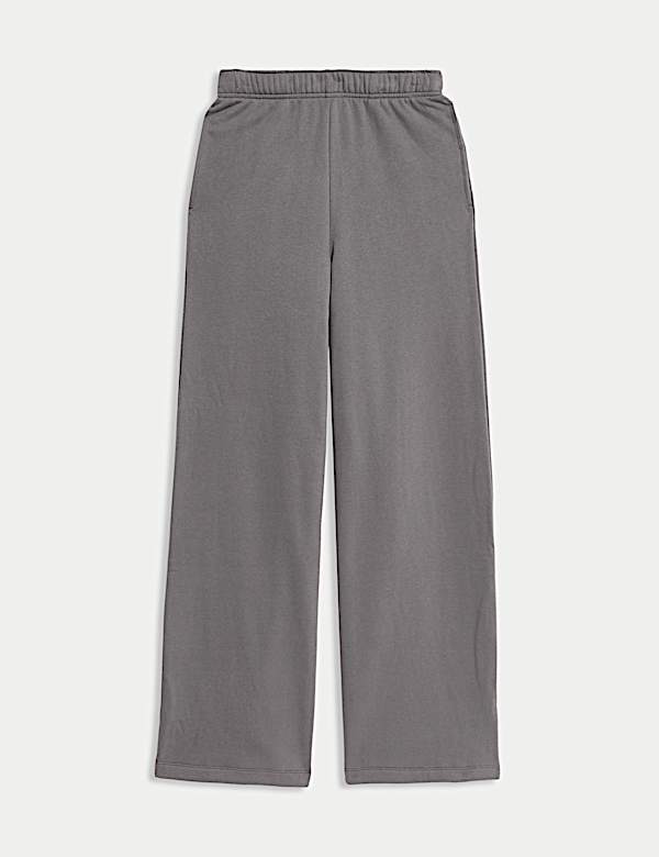 Cotton Rich Drawstring Wide Leg Joggers - IT