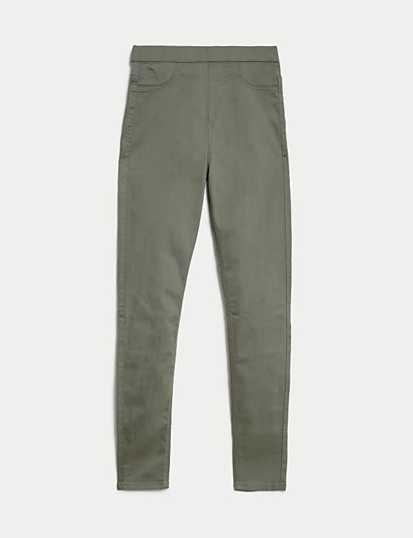 Pull-on-Jeggings mit hohem Bund - DE