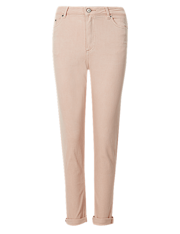 Relaxed Mid Rise Slim Jeans