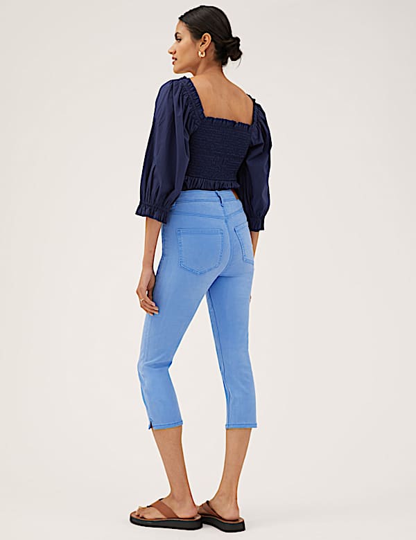 Supersoft High Waisted Skinny Cropped Jeans