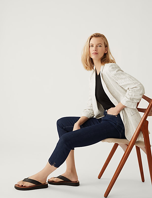 Supersoft High Waisted Skinny Cropped Jeans