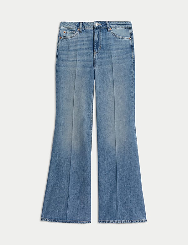 Mid Rise Flared Jeans - CZ