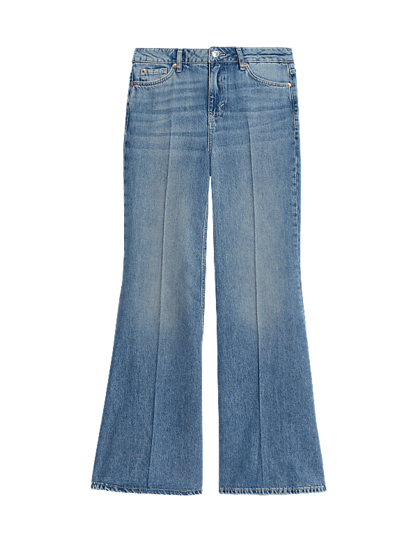 Mid Rise Flared Jeans