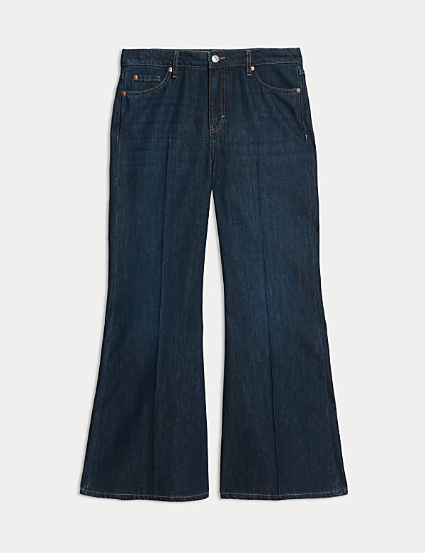Mid Rise Flared Jeans - JE