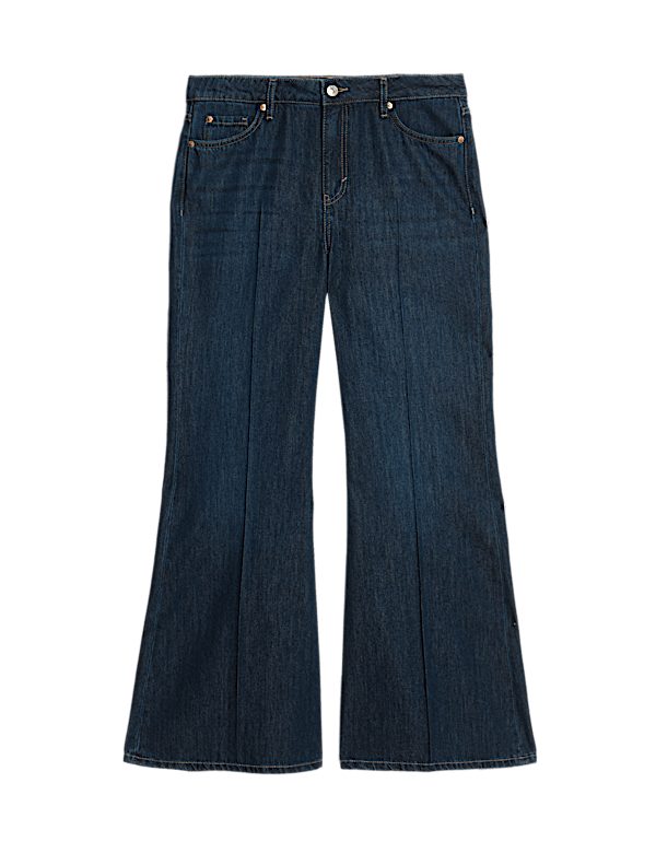 Mid Rise Flared Jeans
