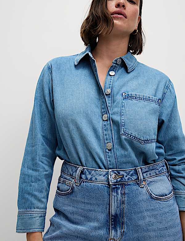 High Waisted Carrot Leg Ankle Grazer Jeans
