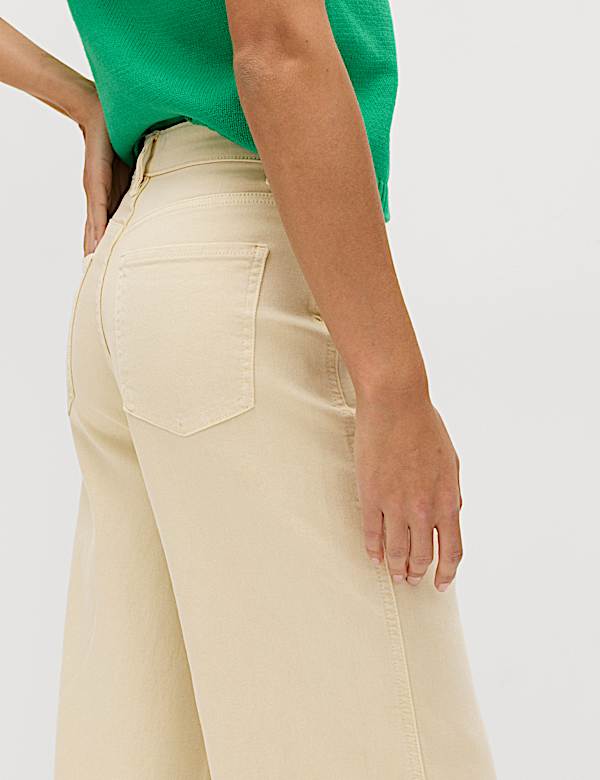 High Waisted Carrot Leg Ankle Grazer Jeans - US