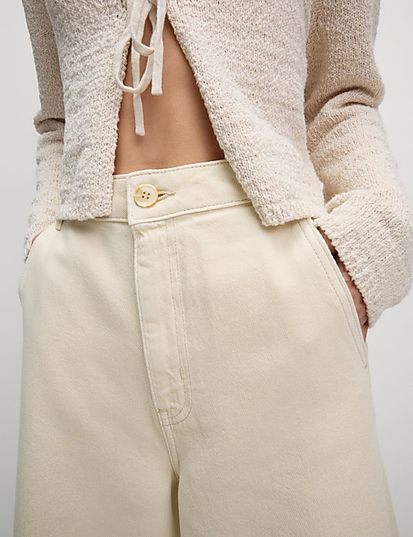 Cotton Rich Palazzo Trousers