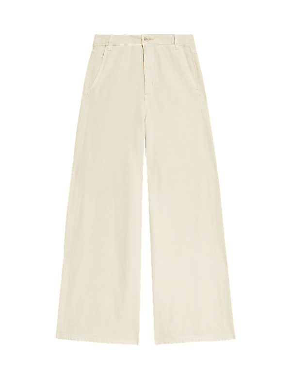 Cotton Rich Palazzo Trousers