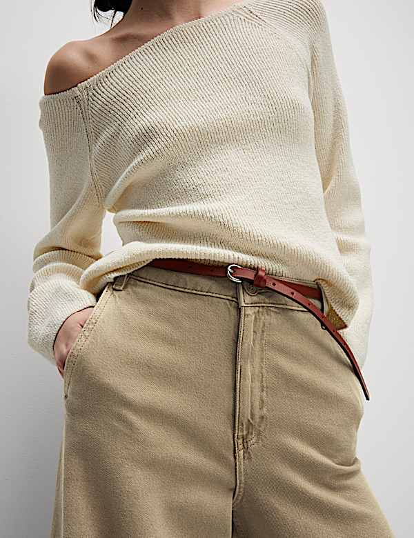 Cotton Rich Palazzo Trousers