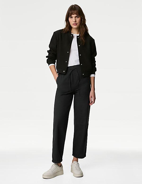 Pantalon coupe large longueur cheville 100 % coton - CH