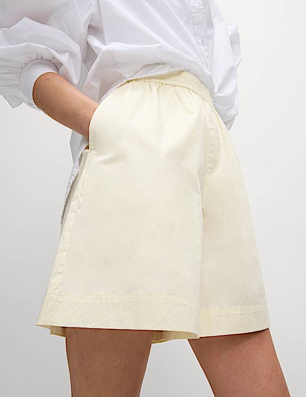 Pure Cotton High Waisted Shorts