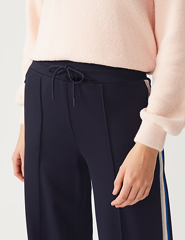 Side Stripe Wide Leg Trousers