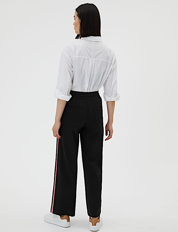 Side Stripe Wide Leg Trousers