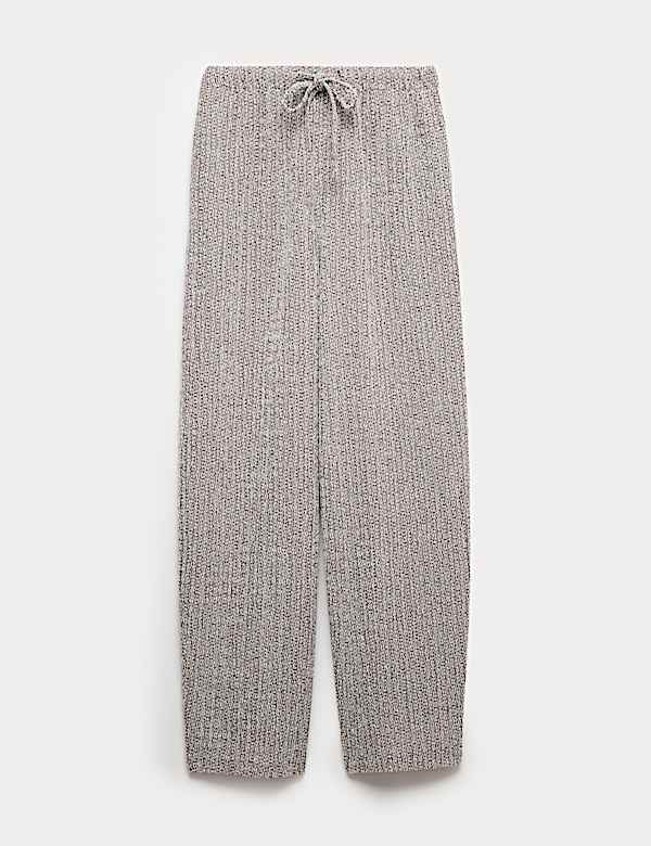 Jersey Textured Carrot Leg Ankle Grazer Trousers - US