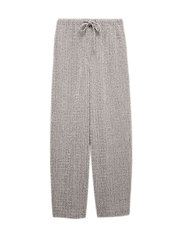 Jersey Textured Carrot Leg Ankle Grazer Trousers