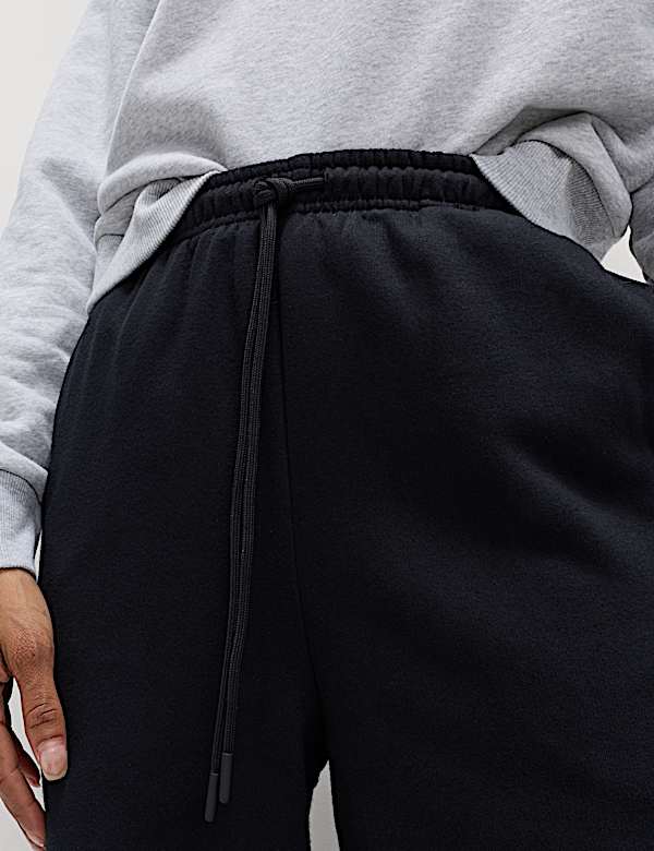 Cotton Rich Drawstring Wide Leg Joggers - IL