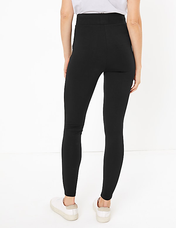 Diamanté Tapered Leg Ankle Grazer Leggings