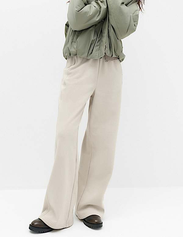 Cotton Rich Wide Leg Joggers - VN