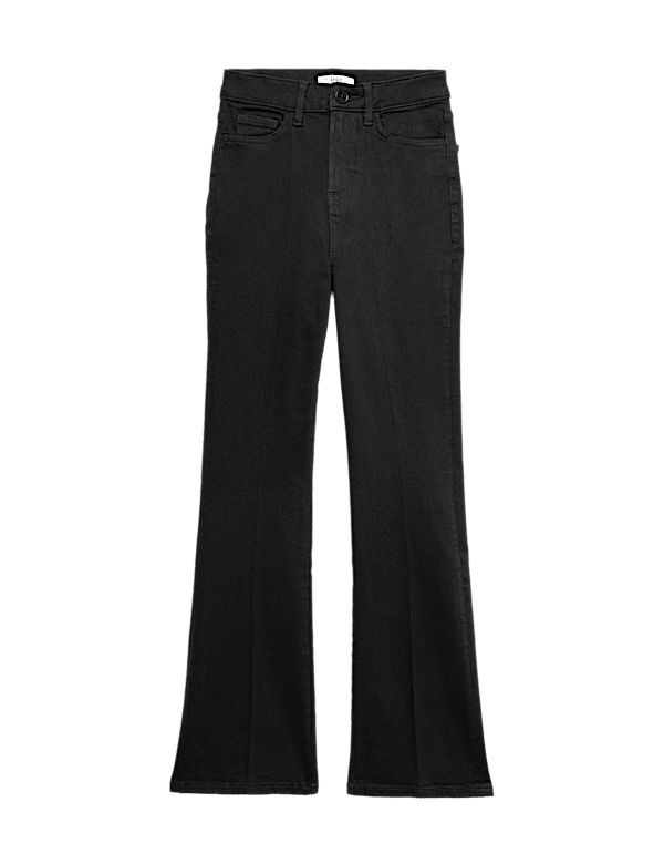 Cotton Rich Kick Flare Trousers