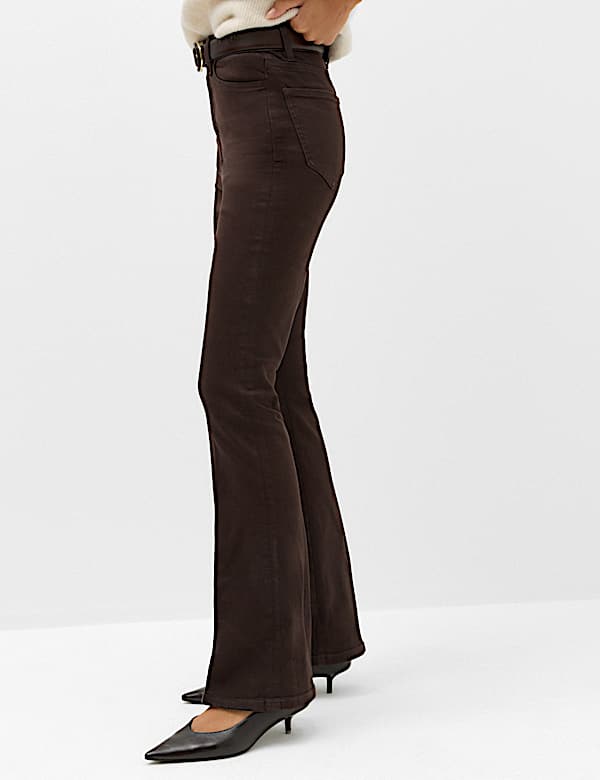 Cotton Rich Kick Flare Trousers - RO