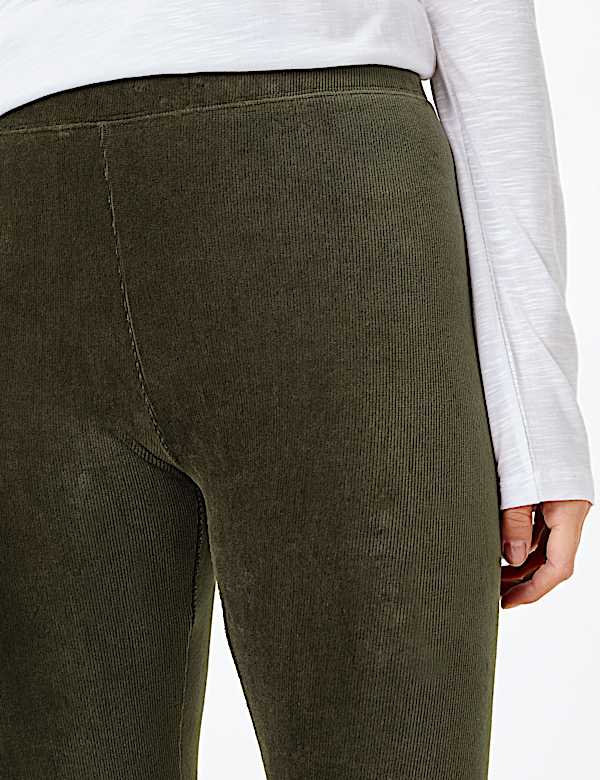 Corduroy High Waisted Leggings