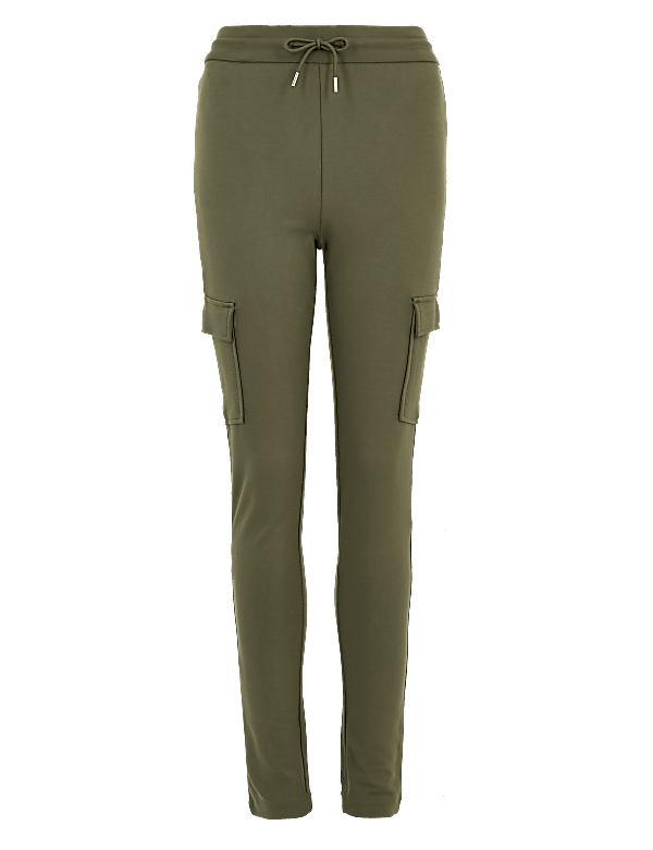Jersey Slim Fit Cargo Joggers