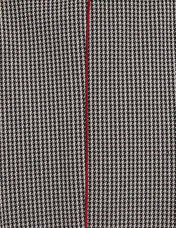 Dogtooth Side Stripe High Waisted Leggings