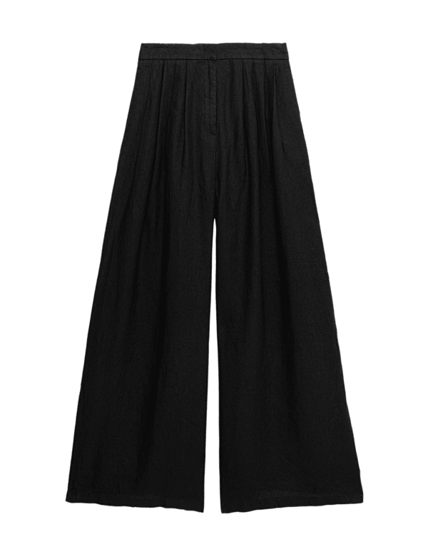 Pure Linen Wide Leg Trousers