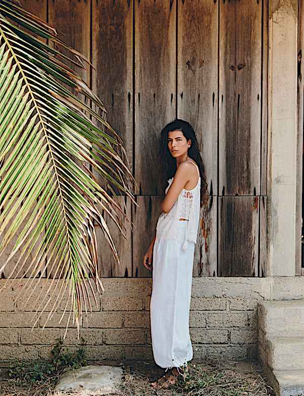 Pure Linen Wide Leg Trousers