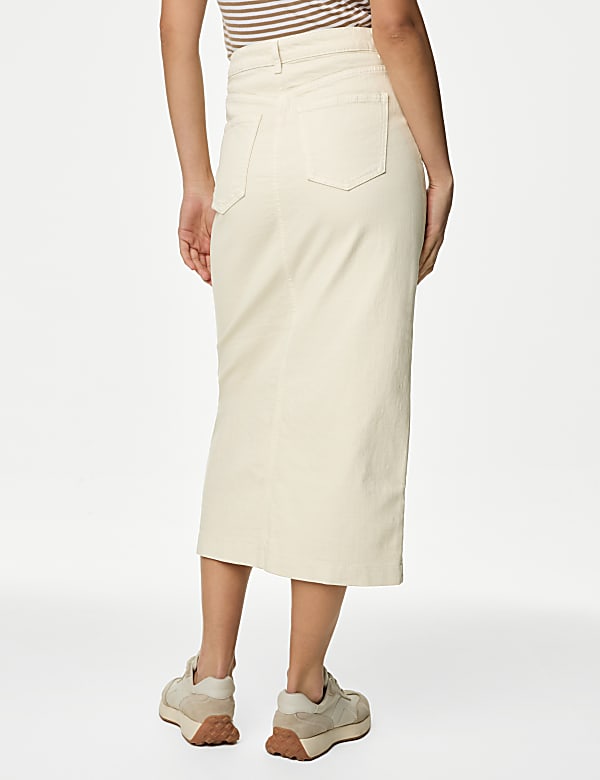 Denim Midi Skirt
