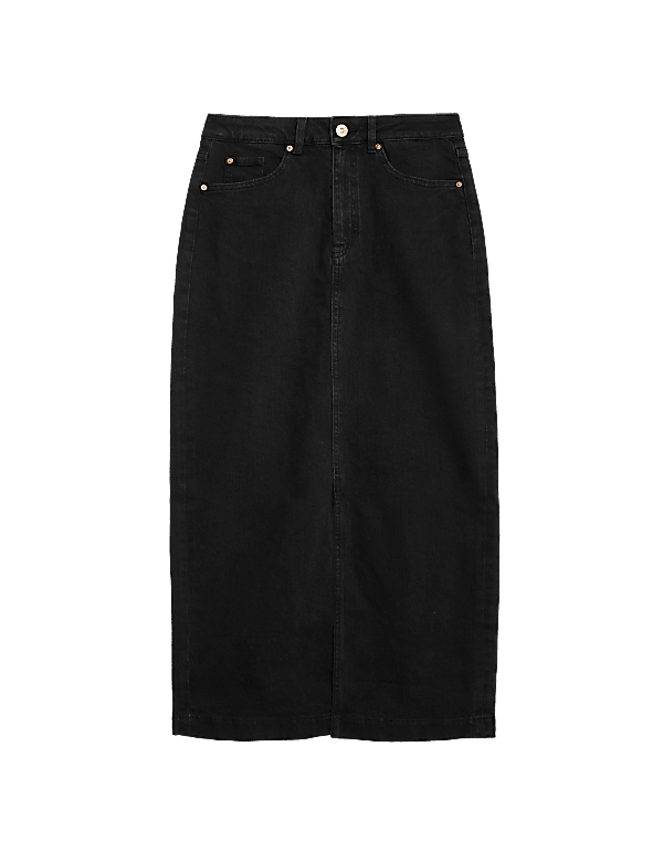 Denim Midi Skirt