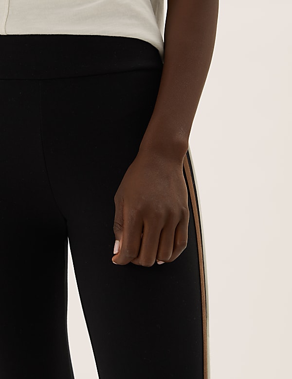 Side Stripe High Waisted Leggings