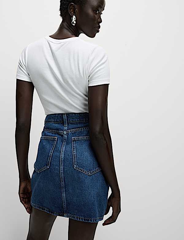 Denim Mini Skirt