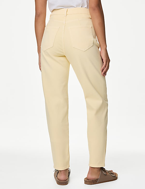 Mom High Waisted Tapered Ankle Grazer Jeans