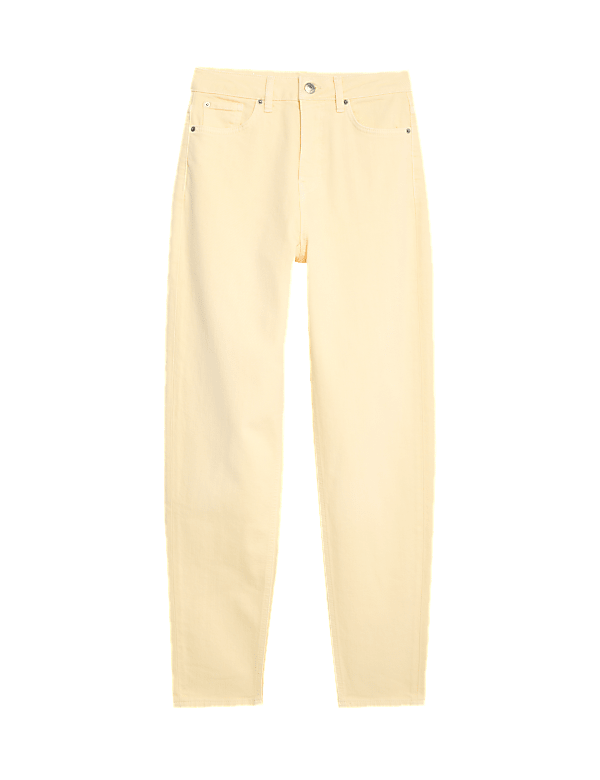 Mom High Waisted Tapered Ankle Grazer Jeans