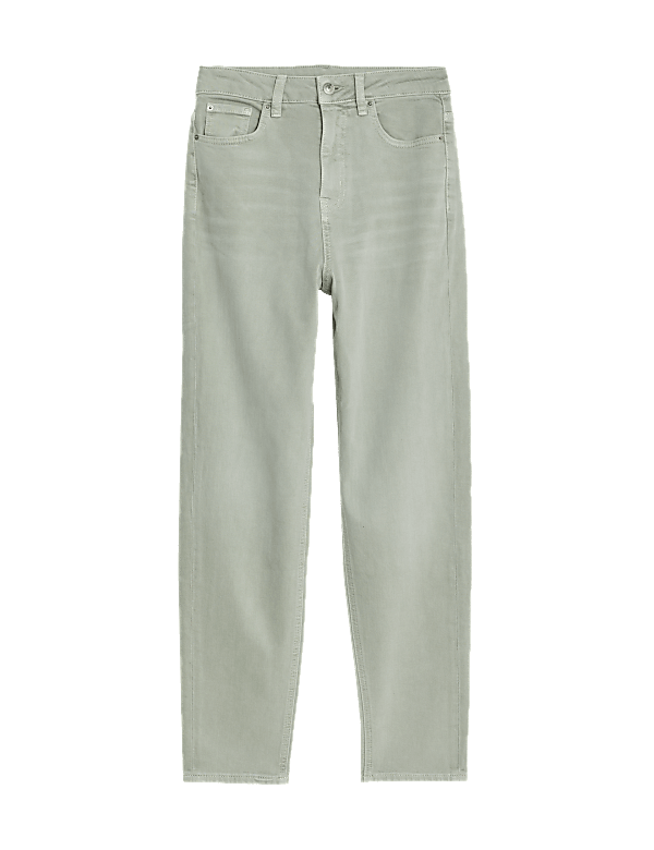 Mom High Waisted Tapered Ankle Grazer Jeans