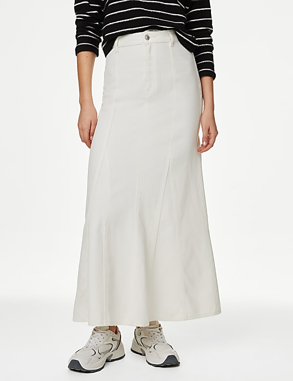 Denim Maxi Skirt