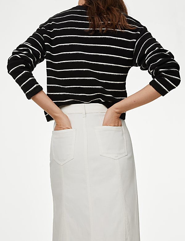 Denim Maxi Skirt