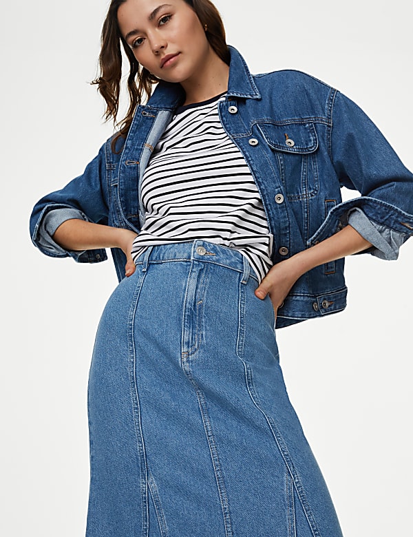 Denim Maxi Skirt