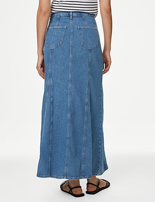 Denim Maxi Skirt