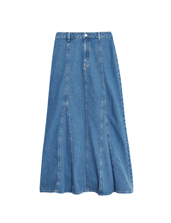 Denim Maxi Skirt