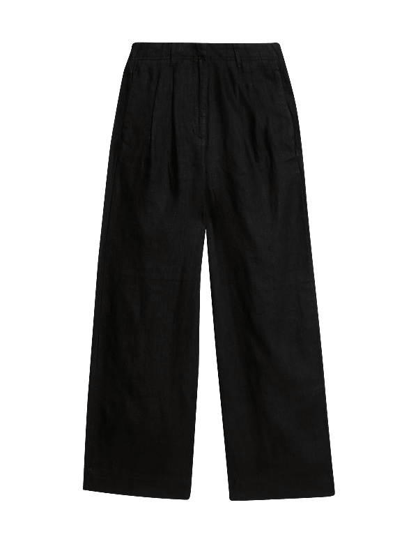 Pure Linen Wide Leg Trousers