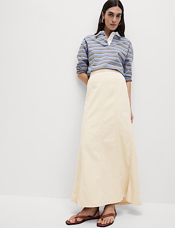 Denim Maxi Skirt