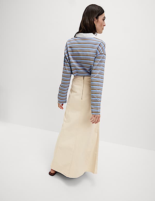 Denim Maxi Skirt